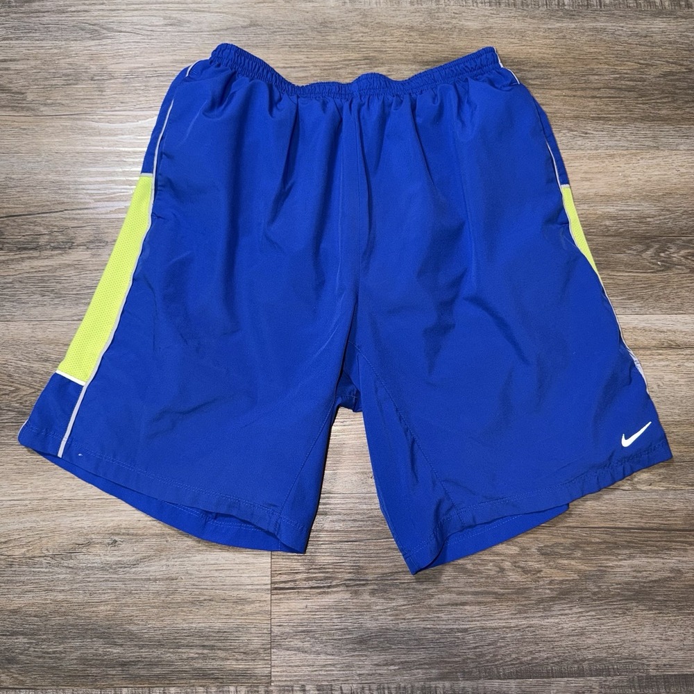 Nike Dri-FIT Running Training Shorts 9" Mens M Two-Tone Design Logo 547835-489